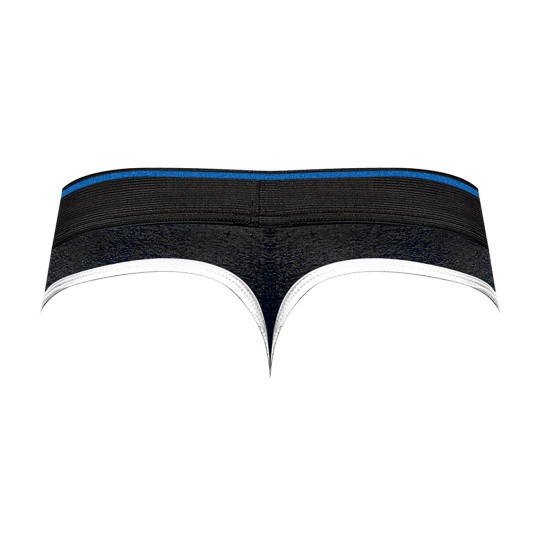 PANEL THONG - L/XL - BLACK/BLUE