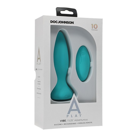 VIBE - ADVENTUROUS SILICONE ANAL PLUG WITH REMOTE CONTROL