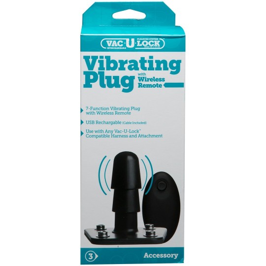 VIBRATING PLUG WITH WIRELESS REMOTE CONTROL