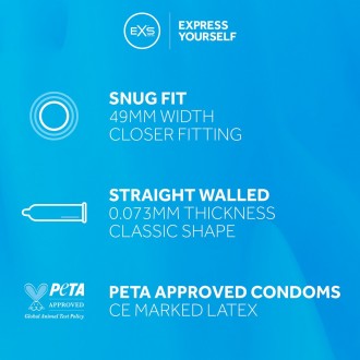 EXS SNUG FIT - CONDOMS - 12 PIECES