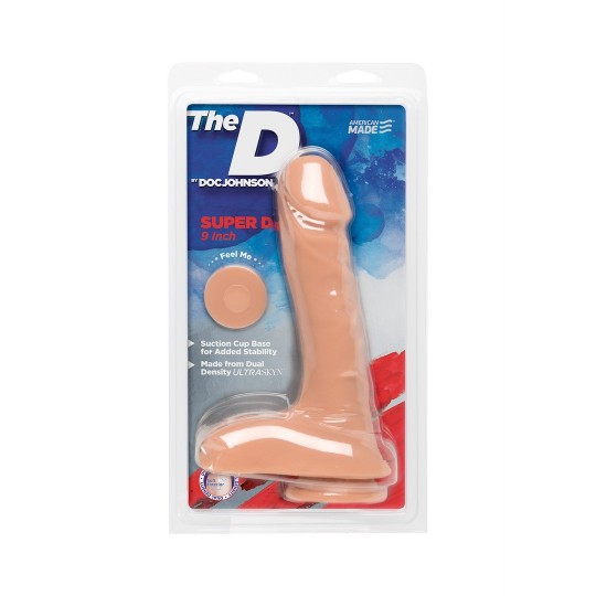 SUPER D - REALISTIC ULTRASKYN DILDO - 9 / 22 CM