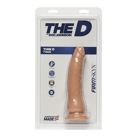 THIN D - THIN D REALISTIC FIRMSKYN DILDO - 7 / 18 CM