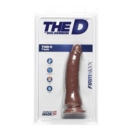 THIN D - REALISTIC FIRMSKYN DILDO - 7 / 18 CM