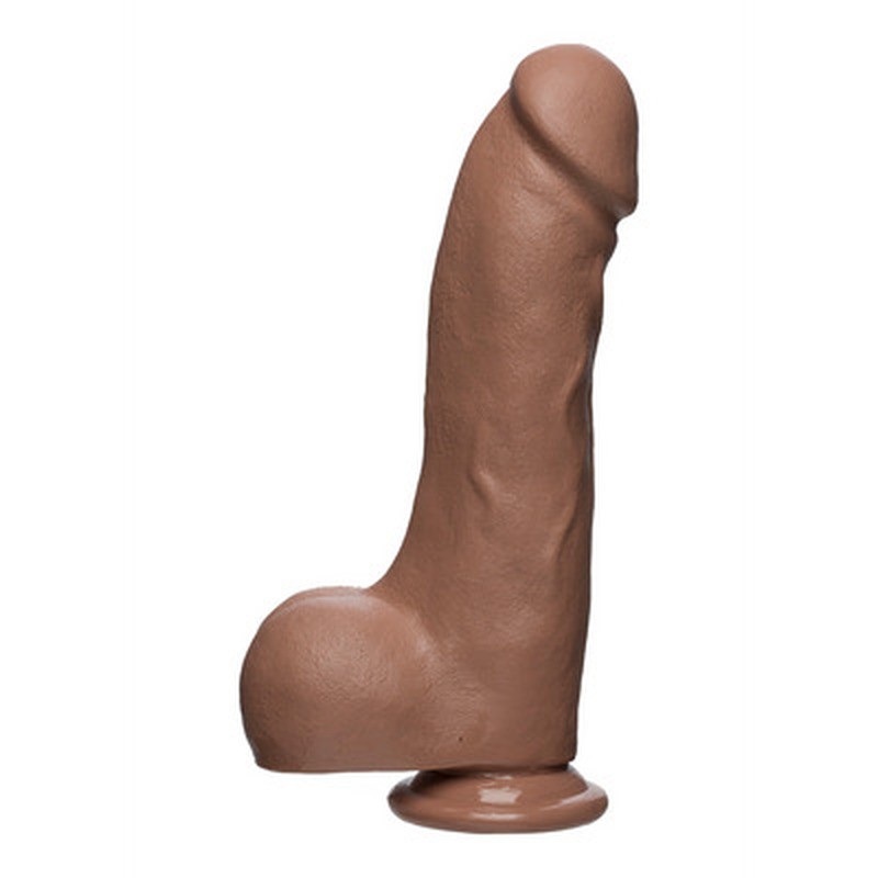 MASTER D - REALISTIC FIRMSKYN DILDO WITH BALLS - 10 / 25 CM