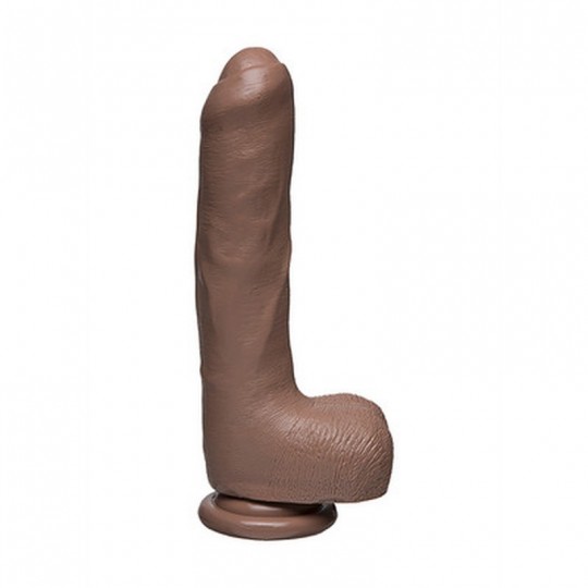 UNCUT D - REALISTIC FIRMSKYN DILDO WITH BALLS - 9 / 22 CM