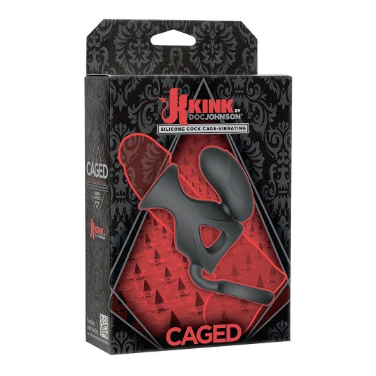 CAGED - VIBRATING SILICONE PENIS CAGE