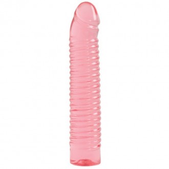 SUNRISE - RIBBED JELLY DILDO - 7 / 18 CM