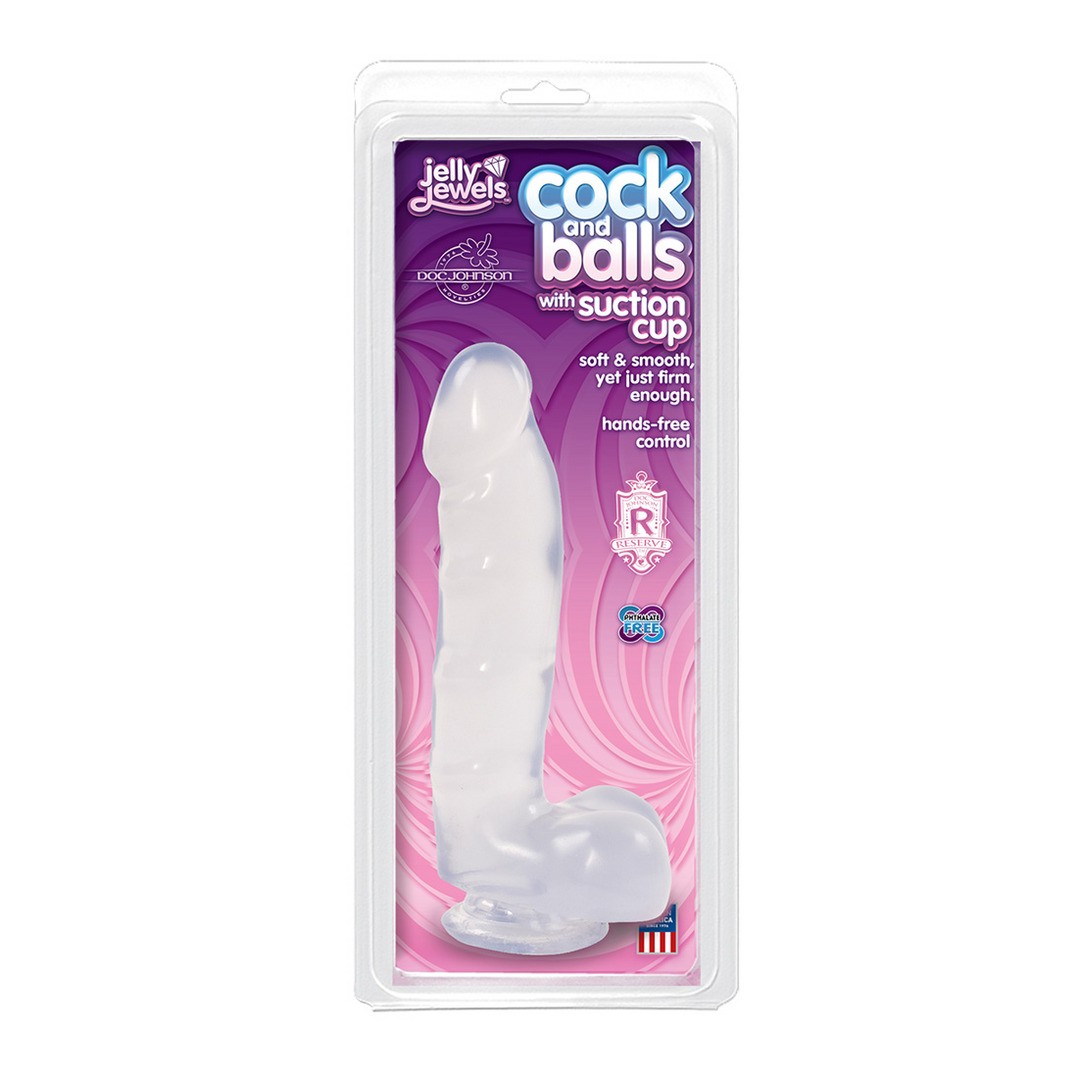 COCK AND BALLS WITH SUCTION CUP