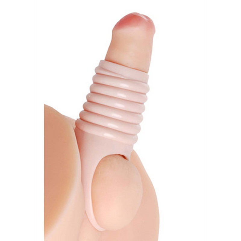 REALLY SPACIOUS RIBBED PENIS ENLARGEMENT SLEEVE