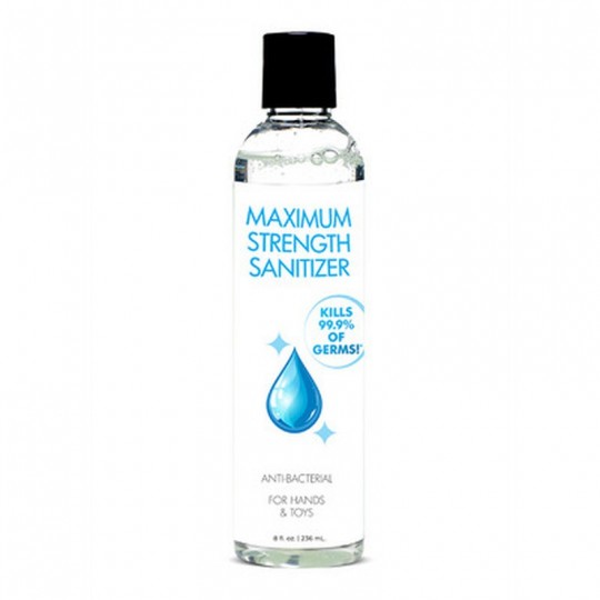 MAXIMUM STRENGTH SANTIZER FOR HANDS AND TOYS - 8 FL OZ / 236 ML