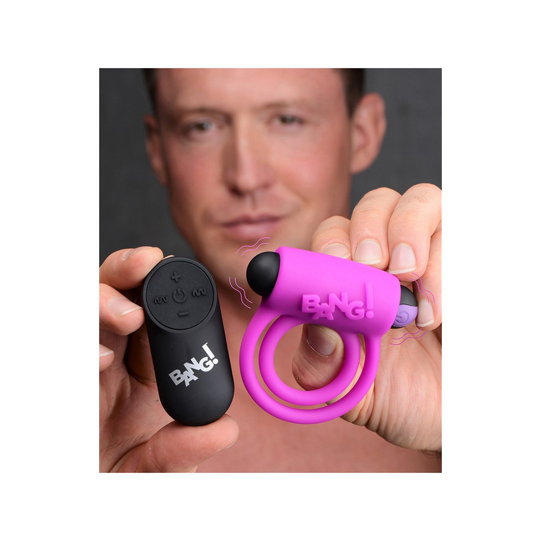 SILICONE COCKRING AND BULLET WITH REMOTE CONTROL