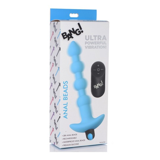 VIBRATING SILICONE ANAL BEADS AND REMOTE CONTROL