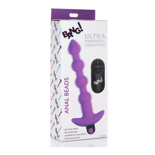 VIBRATING SILICONE ANAL BEADS AND REMOTE CONTROL