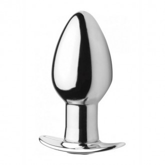 CHROME BLAST - RECHARGEABLE BUTT PLUG - LARGE