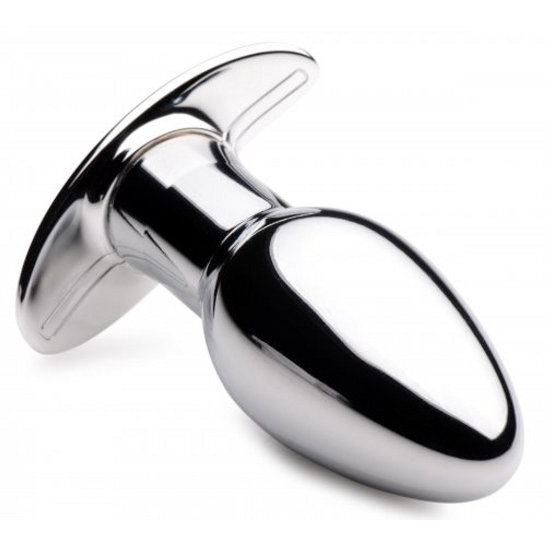 CHROME BLAST - RECHARGEABLE BUTT PLUG - SMALL