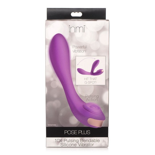 POSE PLUS - BENDABLE PULSED SILICONE VIBRATOR