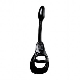 ARMOR TUG LOCK - COCKRING WITH BALL STRAP AND BUTT PLUG - SMALL