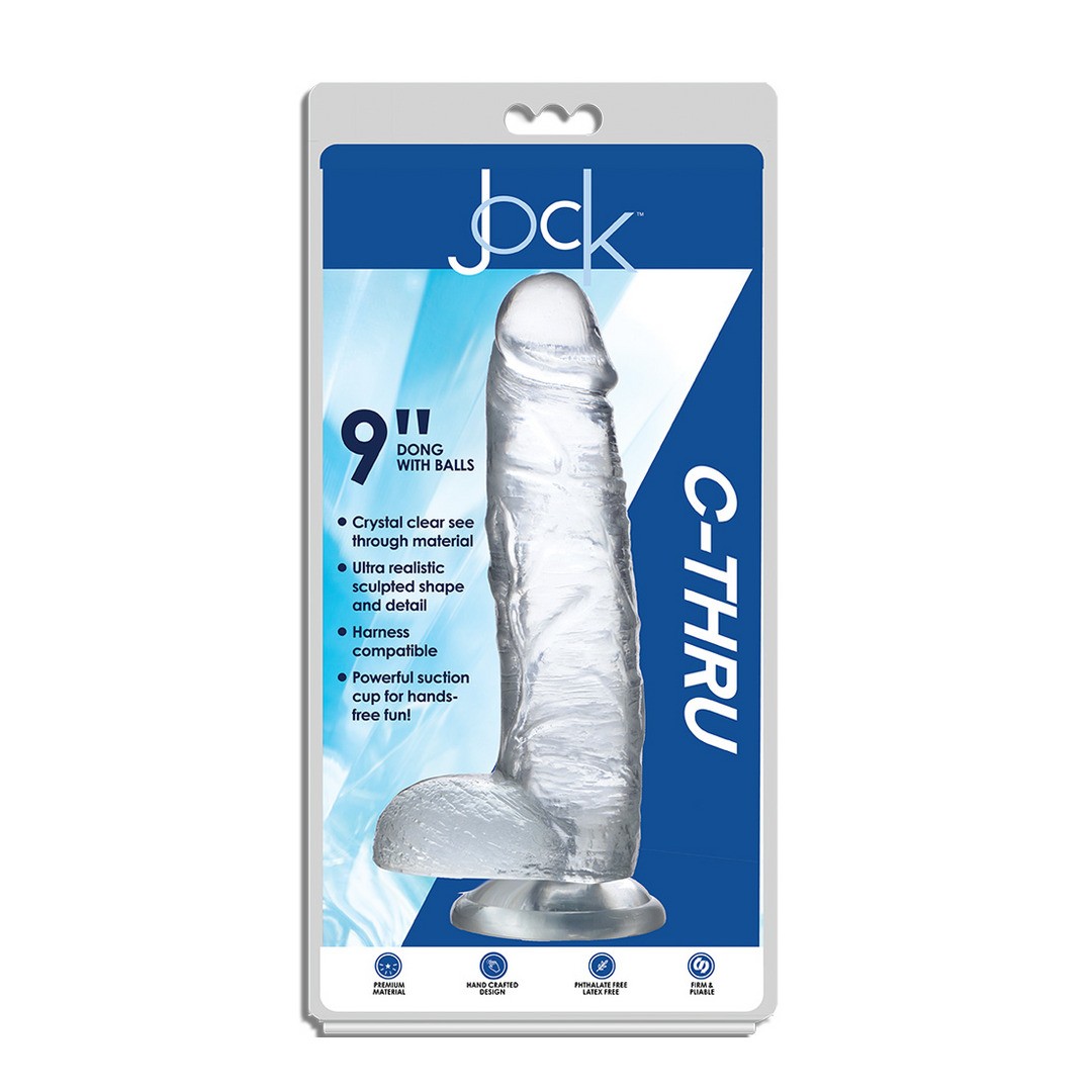 DILDO WITH BALLS - 9 / 23 CM