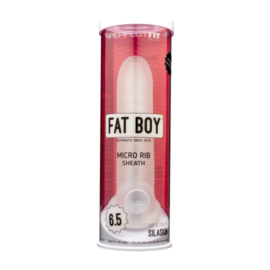 FAT BOY MICRO RIBBED SHEATH - DILDO - 6 / 16,5 CM