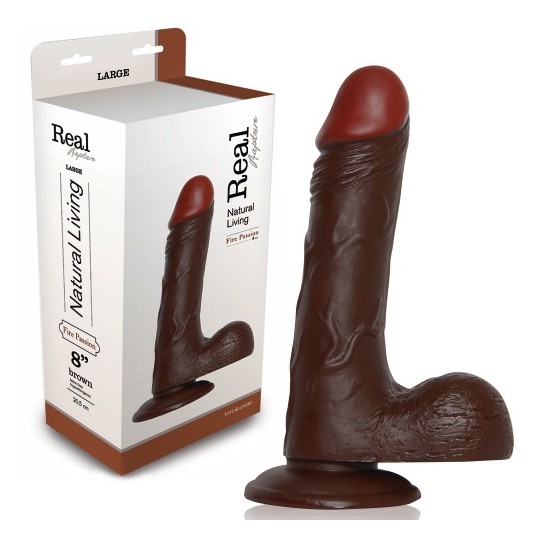 DILDO REALISTICO VERO RAPIMENTO FUOCO PASSIONE 8 &quot; NERO