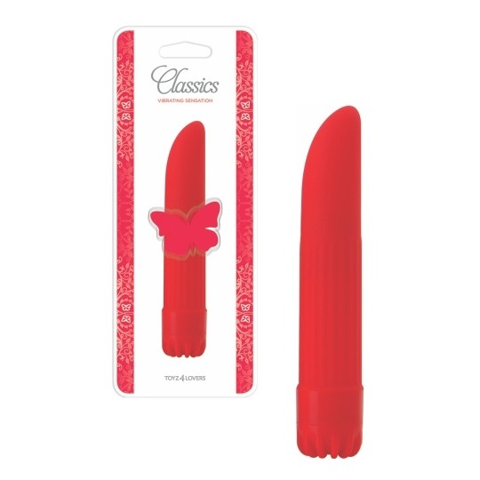 VIBRADOR CLASSICS ROJO PEQUEÑO