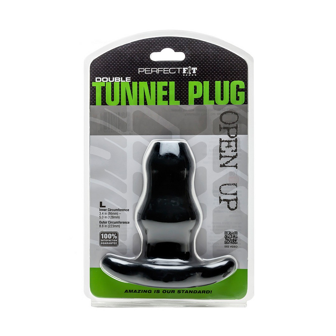 DOUBLE TUNNEL PLUG - HOLLOW BUTT PLUG - L