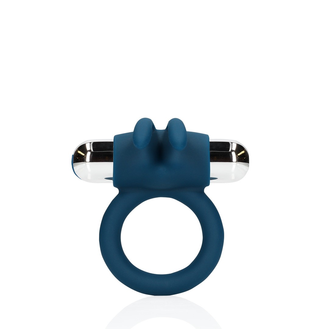 VIBRATING RABBIT COCK RING - BALTIC BLUE