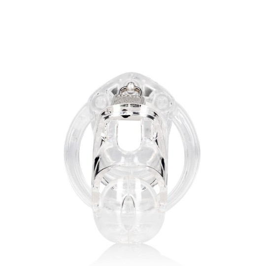 MODEL 25 - CHASTITY CAGE - 3.5&#039;&#039; / 9 CM - TRANSPARENT