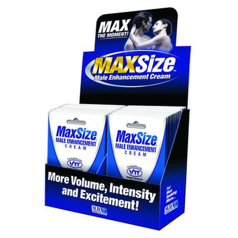 MAX SIZE - ENHANCEMENT CREME FOR MEN - DISPLAY - 24 PIECES