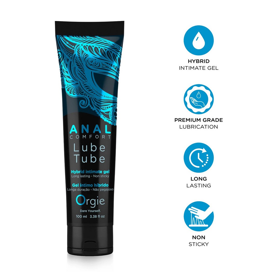 LUBE TUBE ANAL CONFORT - ANAL LUBRICANT - 3 FL OZ / 100 ML