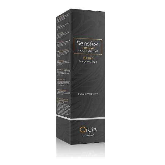 SENSFEEL - HAIR AND BODY LOTION WITH PHEROMONES FOR MEN - 3.38 FL OZ / 100 ML