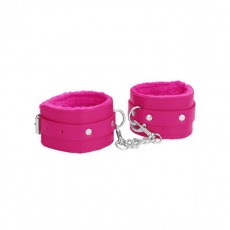 PLUSH LEATHER HANDCUFFS