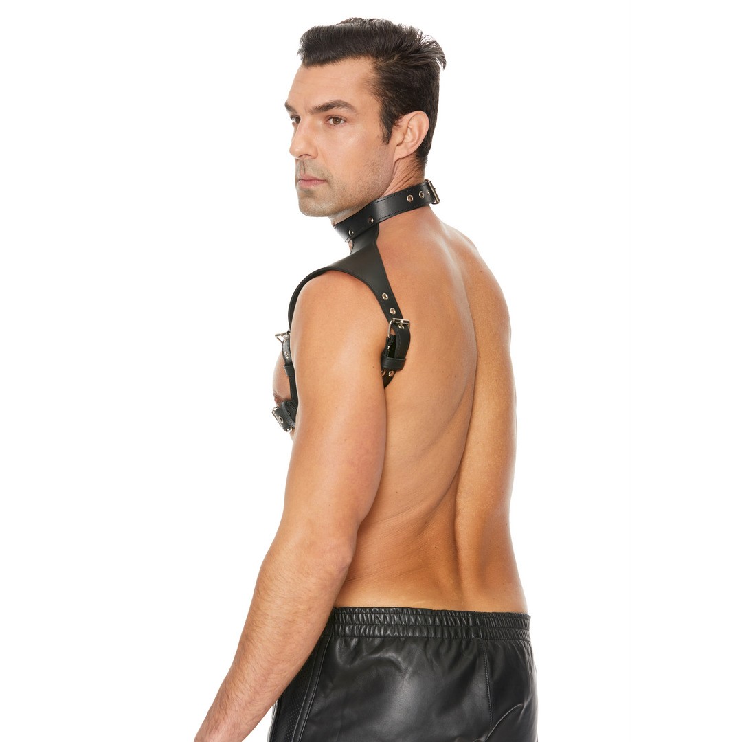 MEN&#039;S HARNESS WITH COLLAR - ONE SIZE