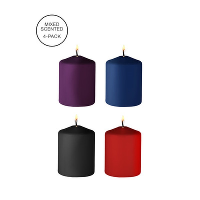 TEASE CANDLES - MIX - 4 PIECES - MULTICOLOR