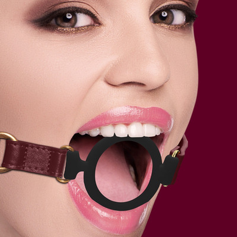 SILICONE OPEN RING GAG