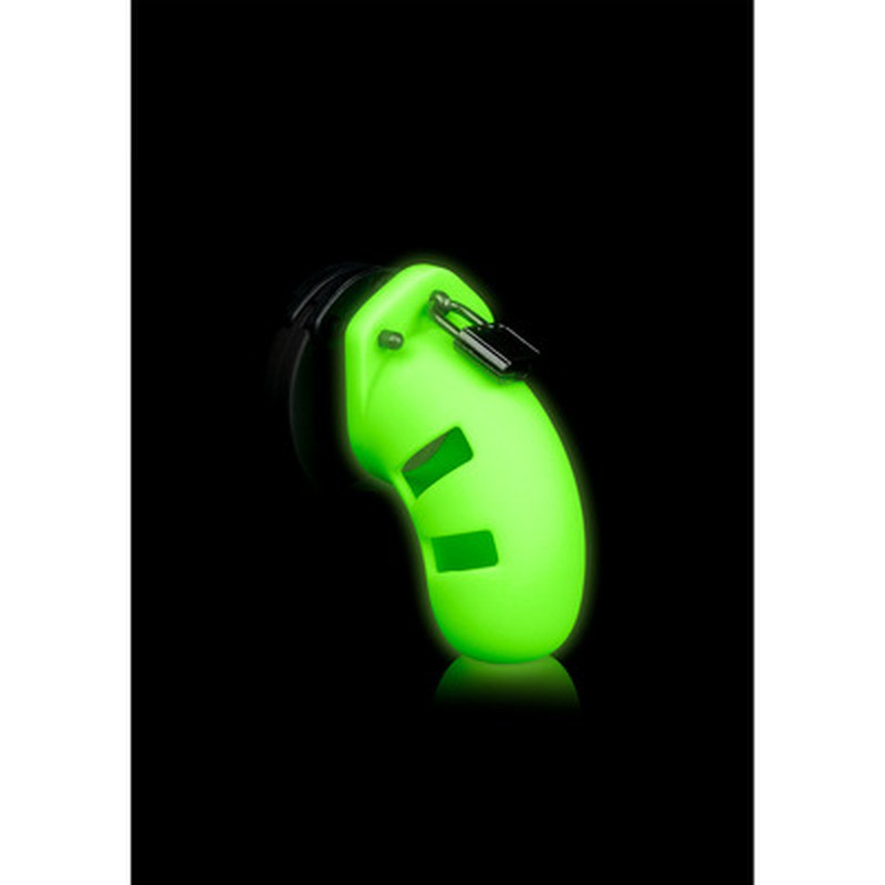 MODEL 20 CHASTITY CAGE - GLOW IN THE DARK - 4 / 9 CM