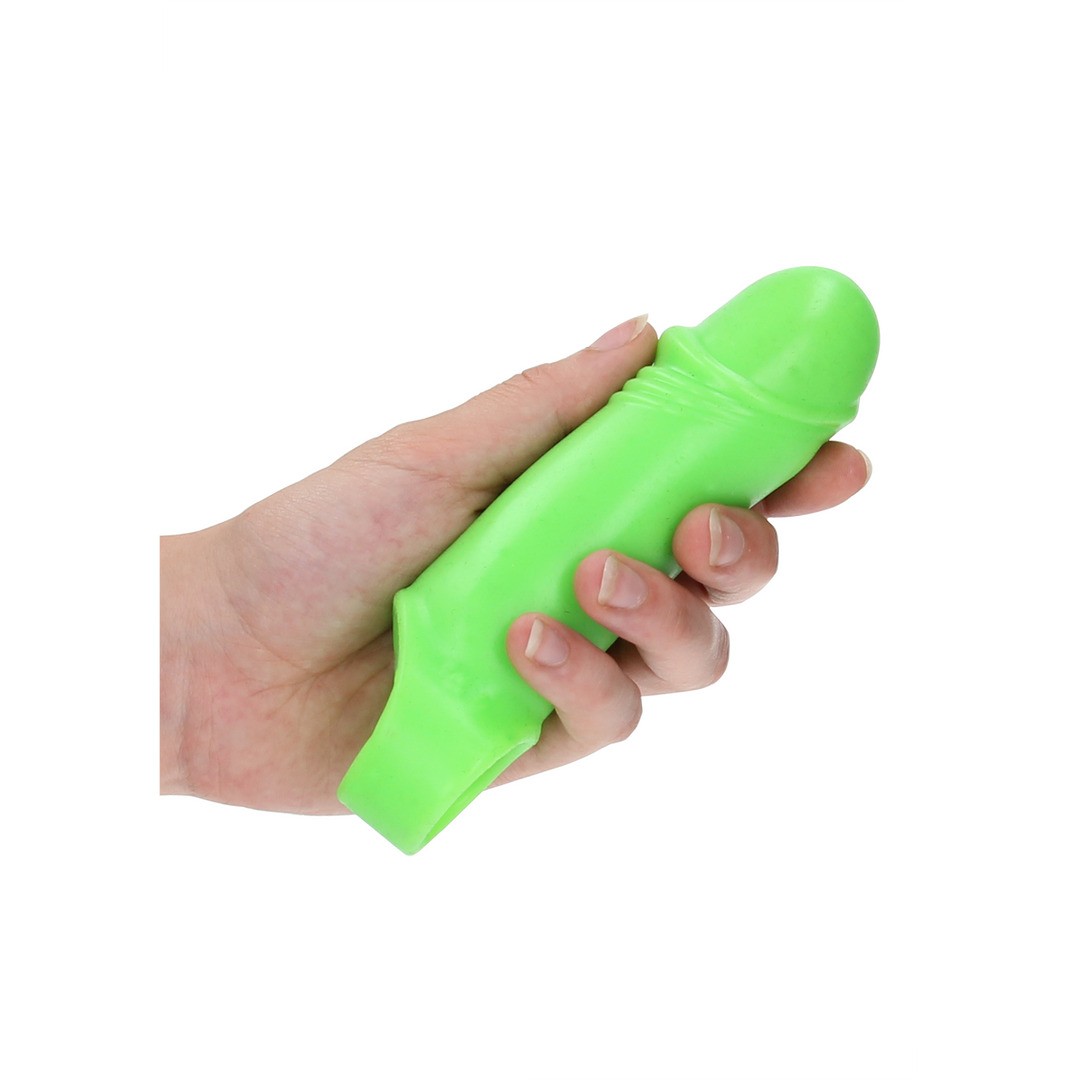 SMOOTH THICK STRETCHY PENIS SHEATH - GLOW IN THE DARK