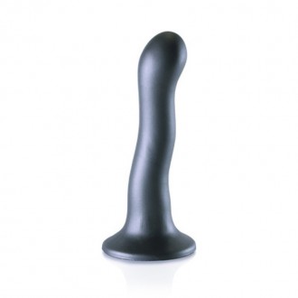 ULTRA SOFT SILICONE CURVY G-SPOT DILDO - 7' / 17 CM