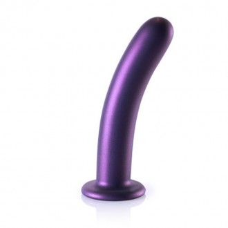 SMOOTH SILICONE G-SPOT DILDO - 7' / 17 CM