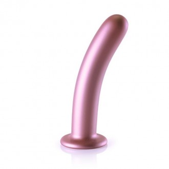 SMOOTH SILICONE G-SPOT DILDO - 7\'\' / 17 CM