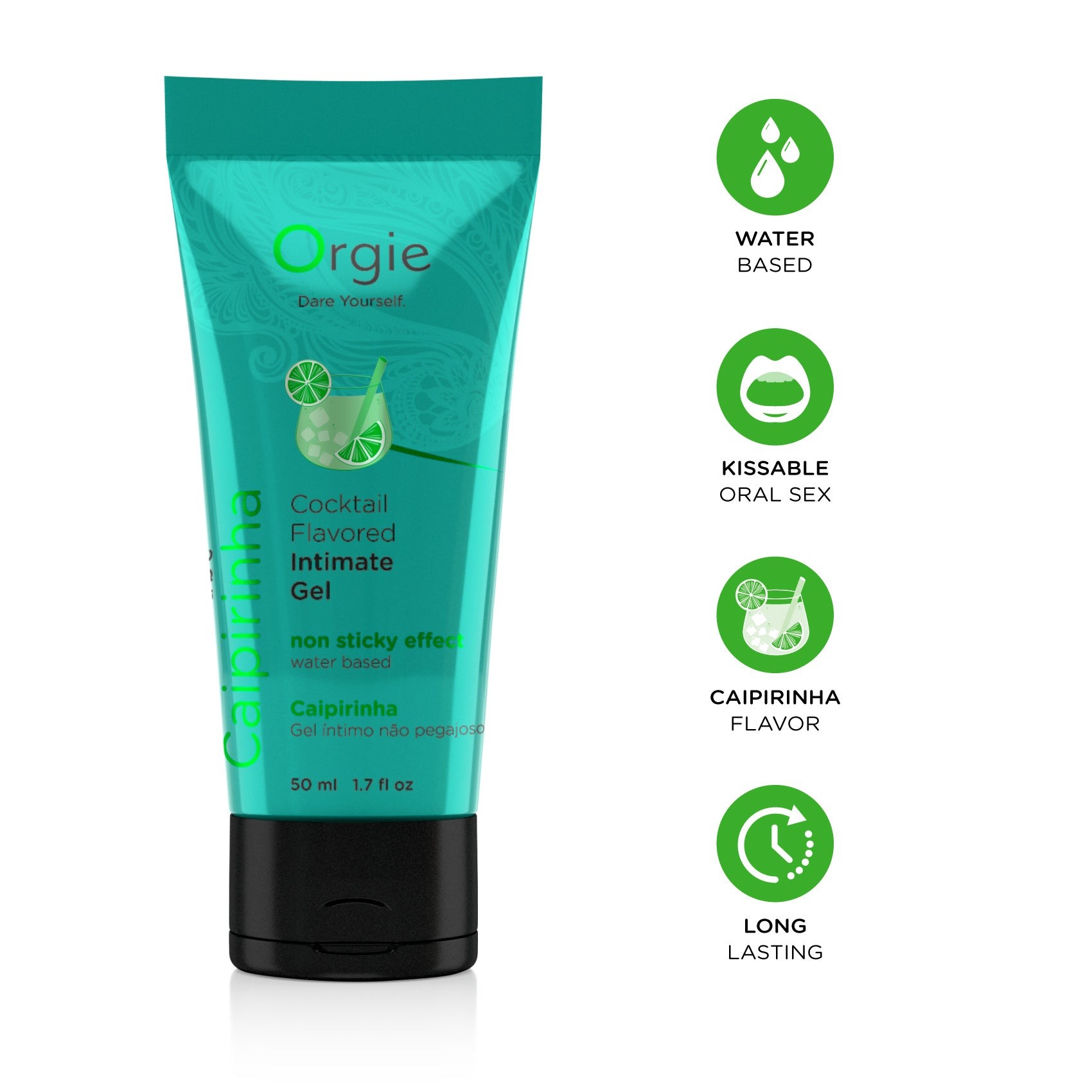 LUBRIFICANTE LUBE TUBE COCKTAIL CAIPIRINHA 50ML ORGIE